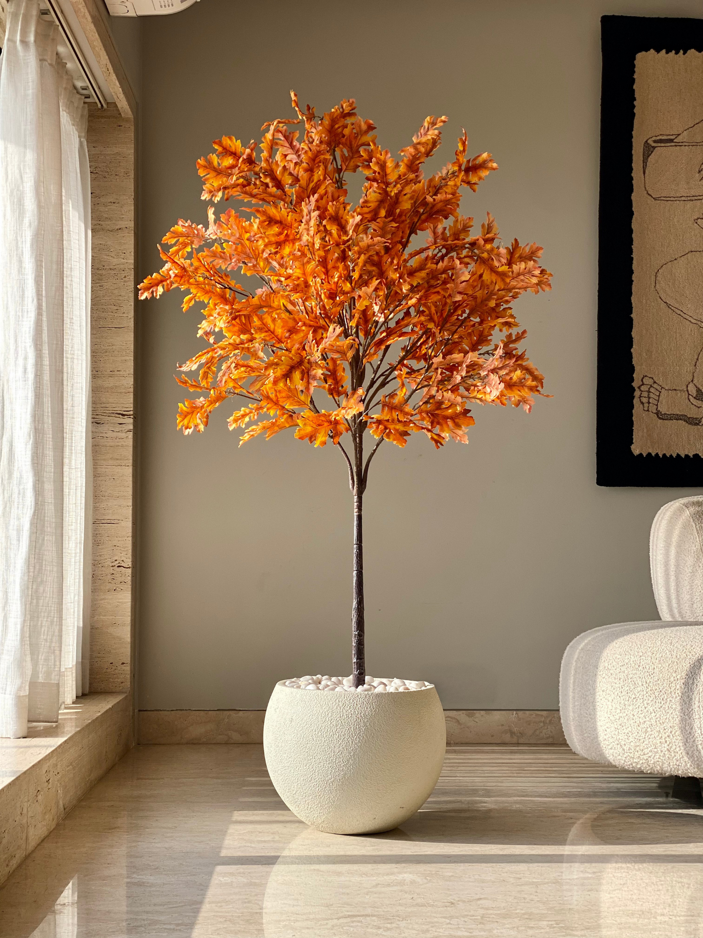Artificial Autumn Maple Plant - 5.5 Feet