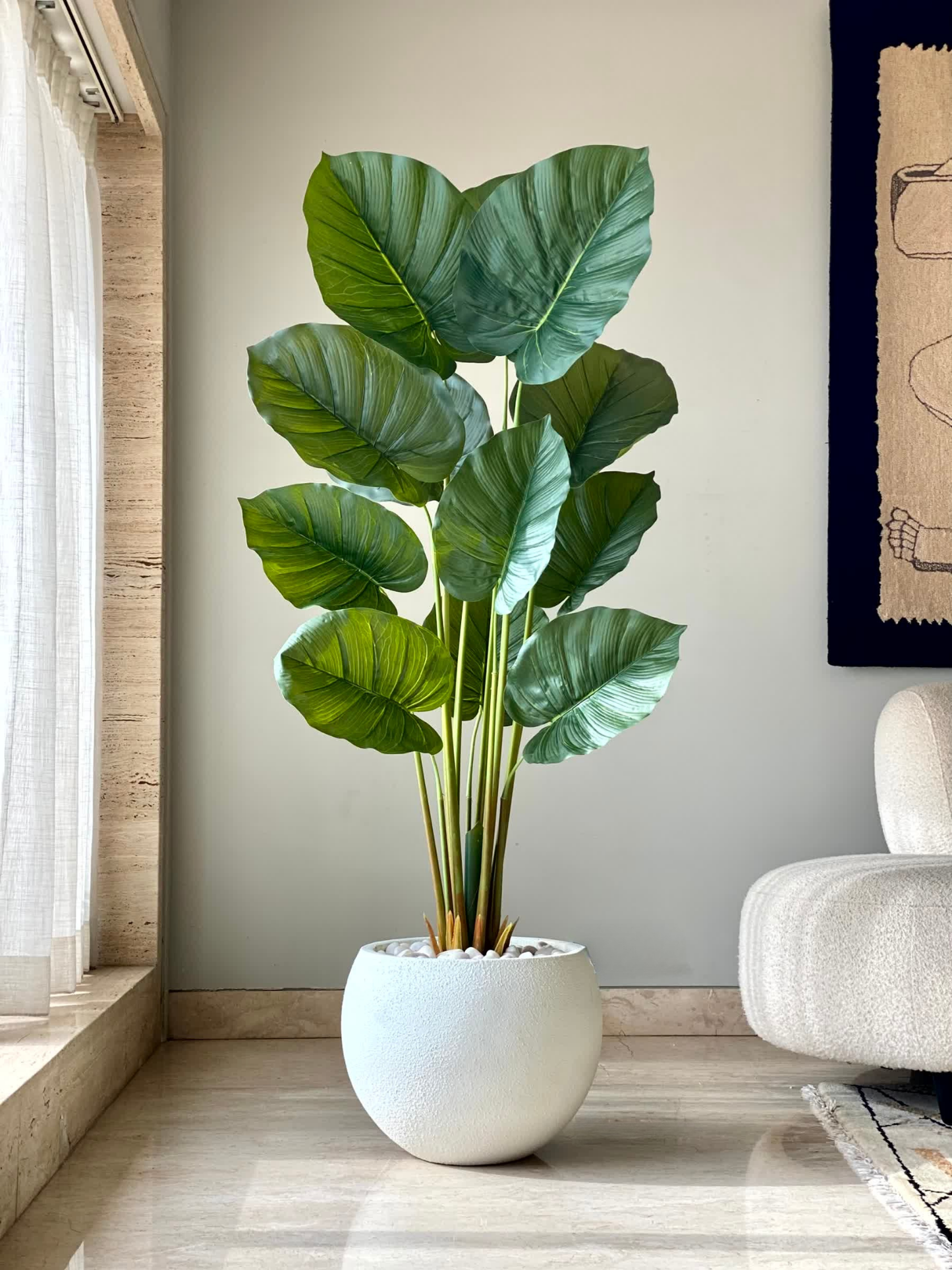 Artificial Evergreen Pothos Plant - 5 Feet
