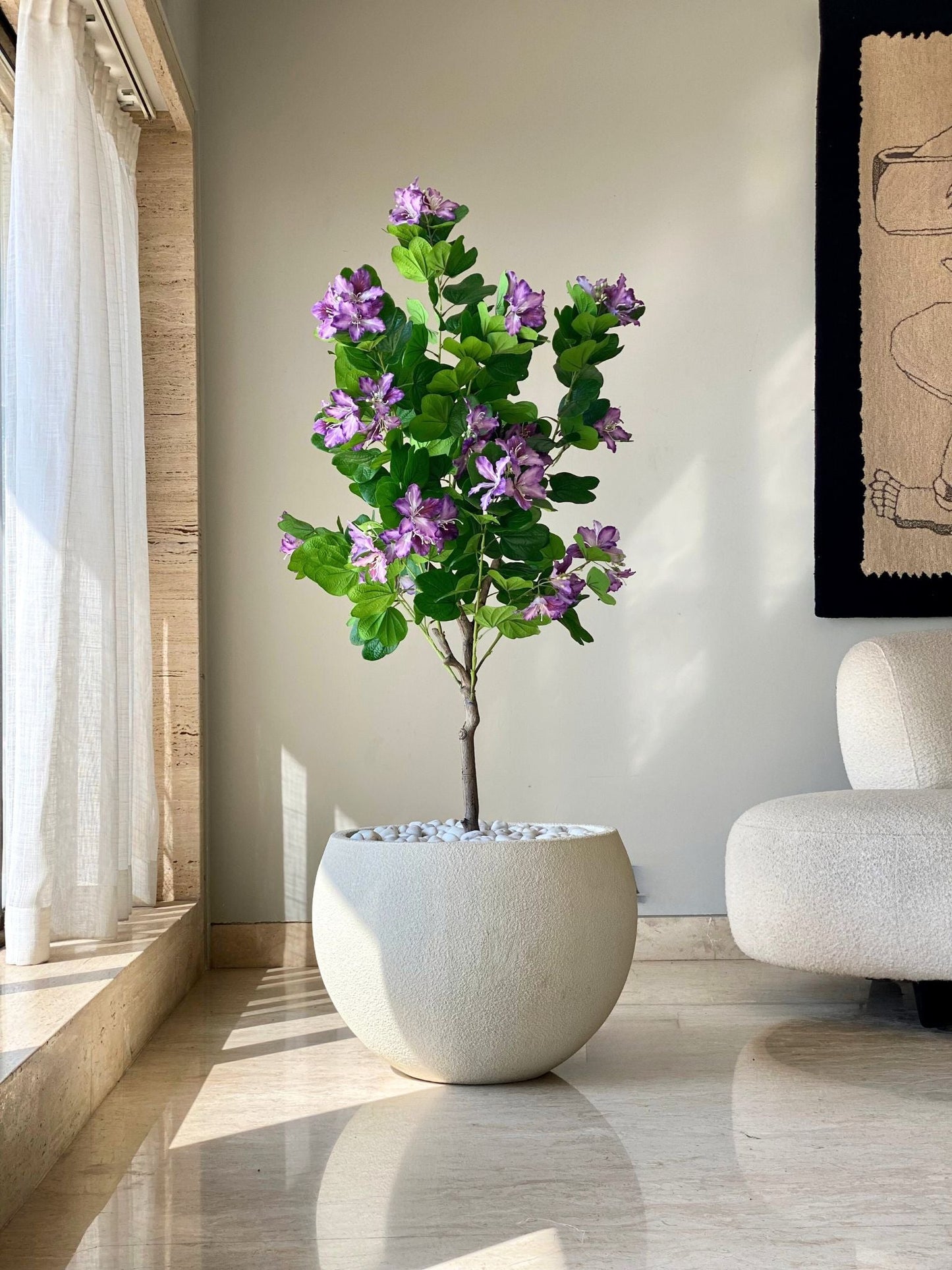 Artificial Lilac Bauhinia Plant - 5 Feet