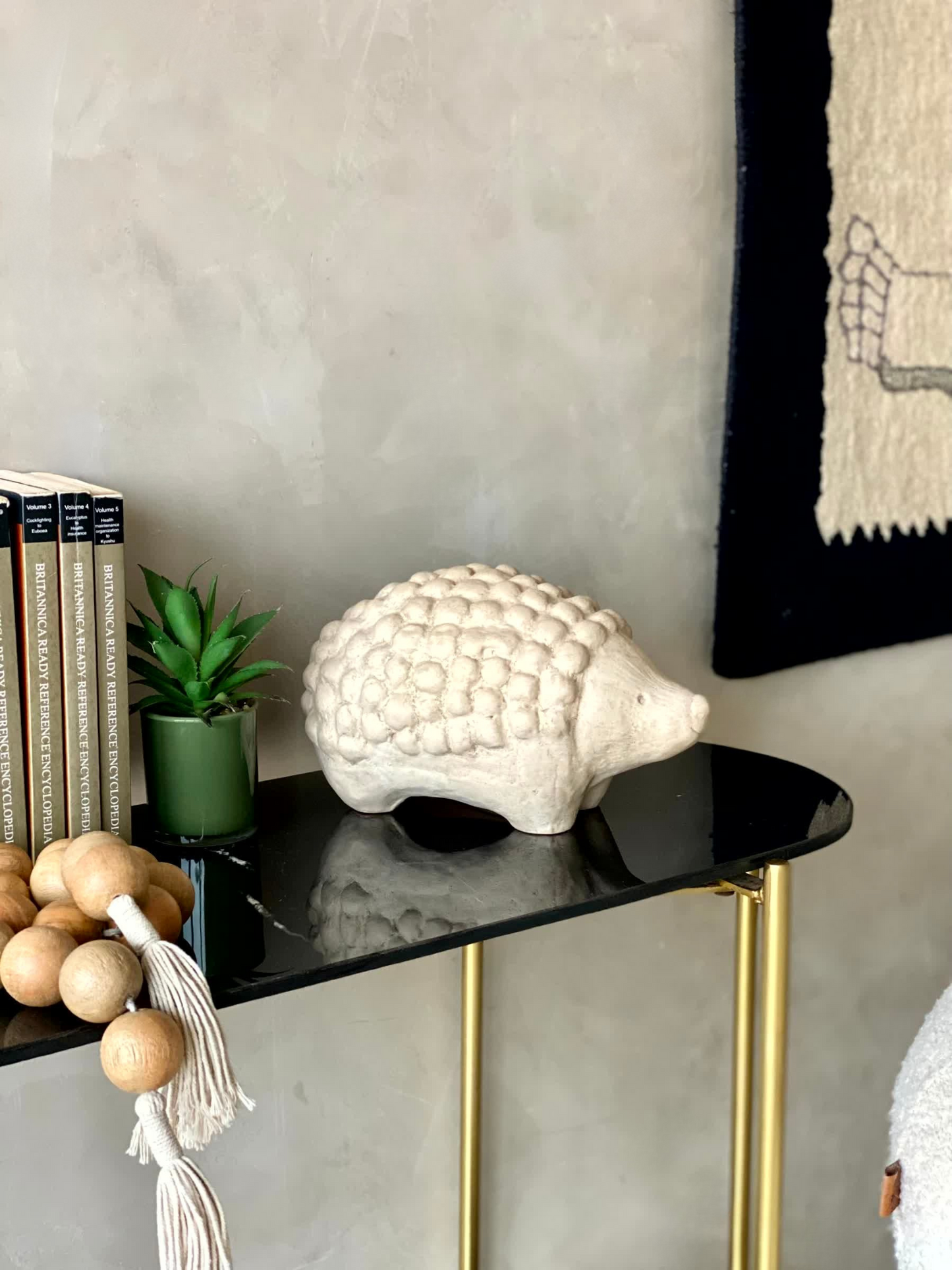 Terracotta Hedgehog Sculpture