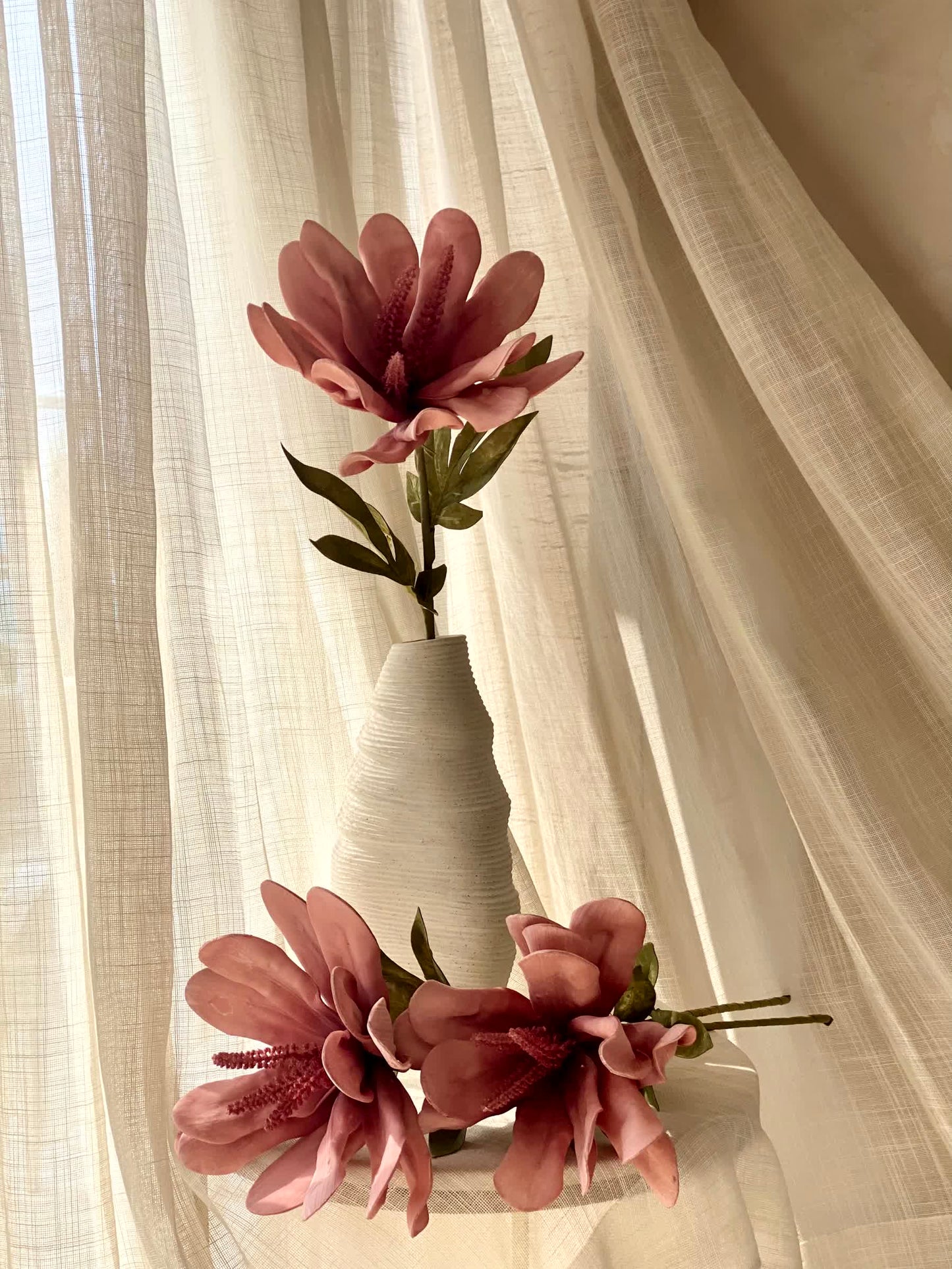 Artificial Lily Flower Stem - Pink (One Stem)