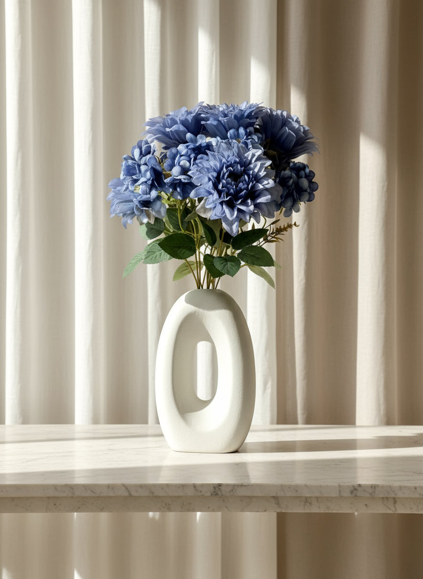 Artificial Daisy Flower Bunch - Blue