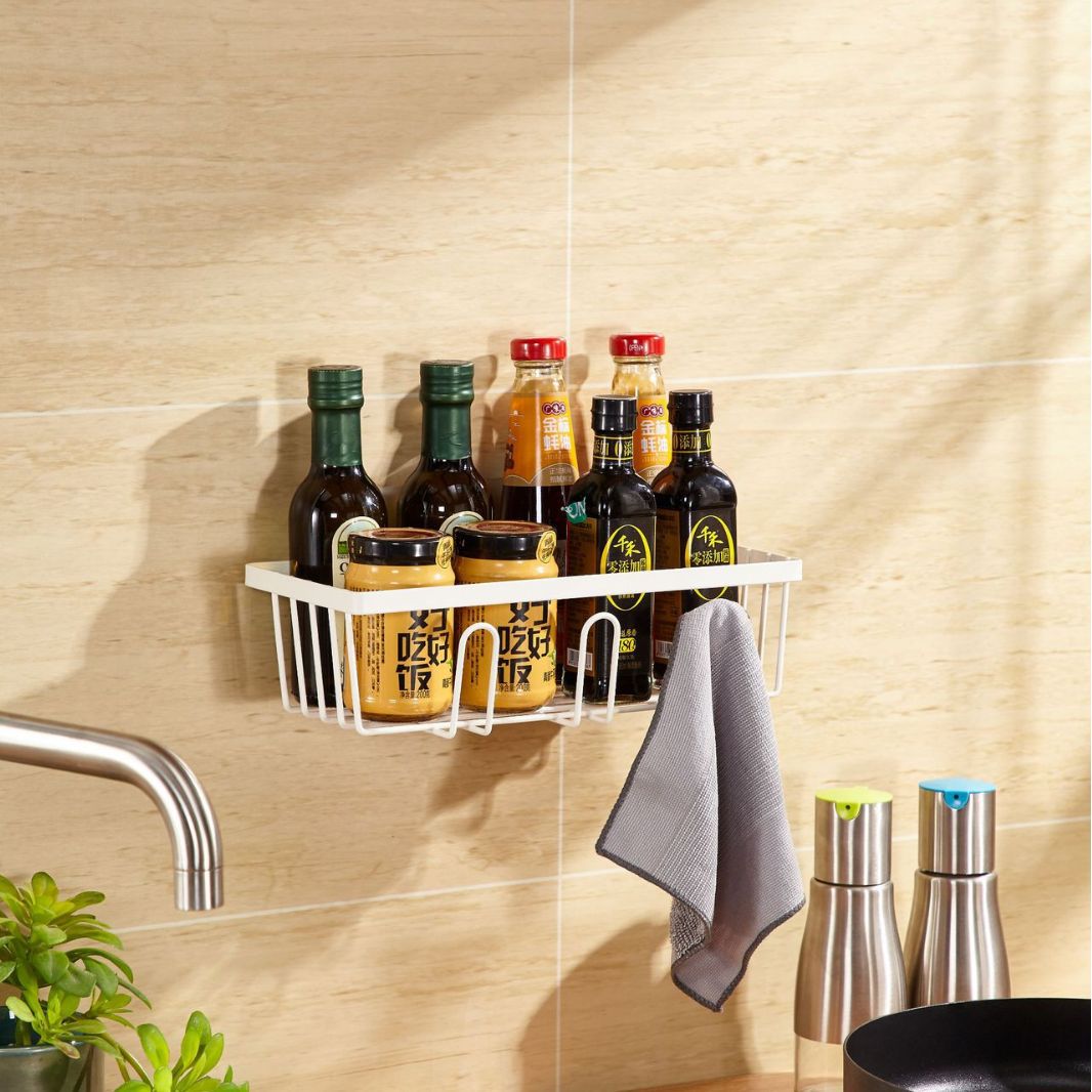 Wall Mounted Storage Shelf White