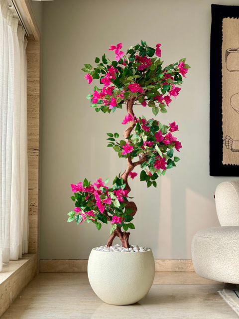 Artificial Twisted Bougainvillea Tree - 5 Feet