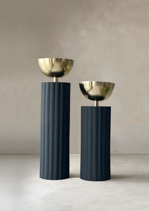 Sabi Fluted Planters - Black
