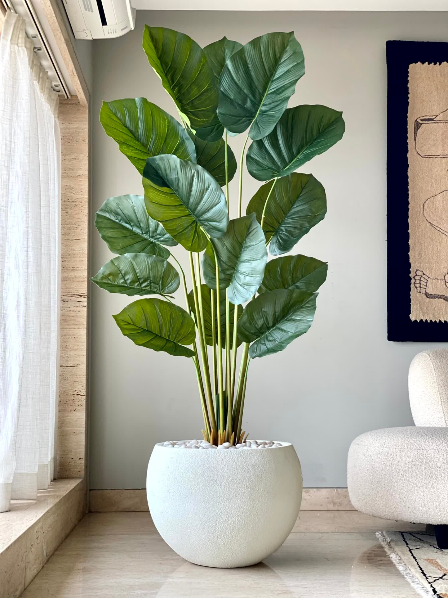 Artificial Evergreen Pothos Plant - 5.5 Feet