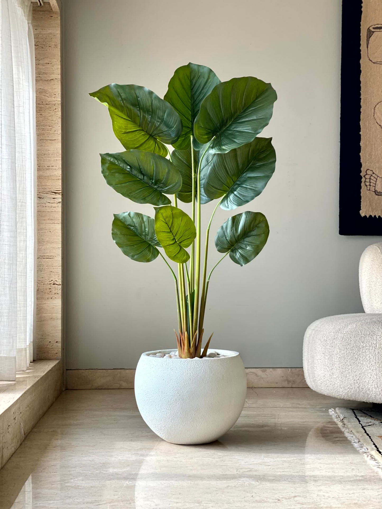 Artificial Evergreen Pothos Plant - 4.5 Feet