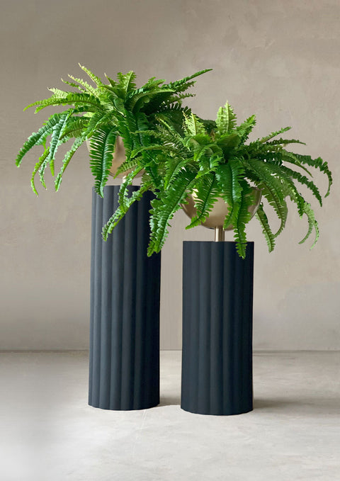 Sabi Fluted Planters - Black