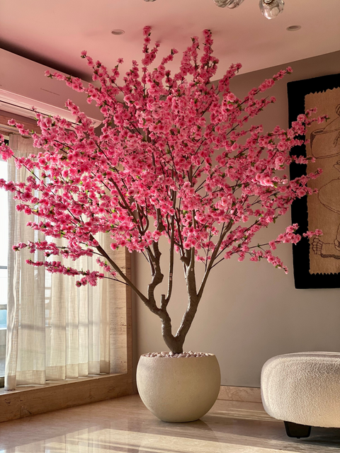 Artificial Cherry Blossom Plant - 8 Feet