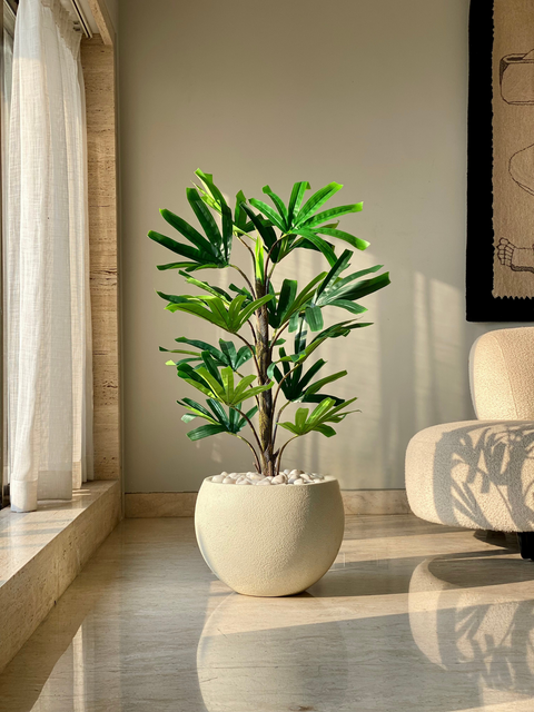 Artificial Rhapis Palm Plant -  4 Feet