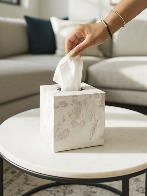 Indo Latte Square Tissue Box