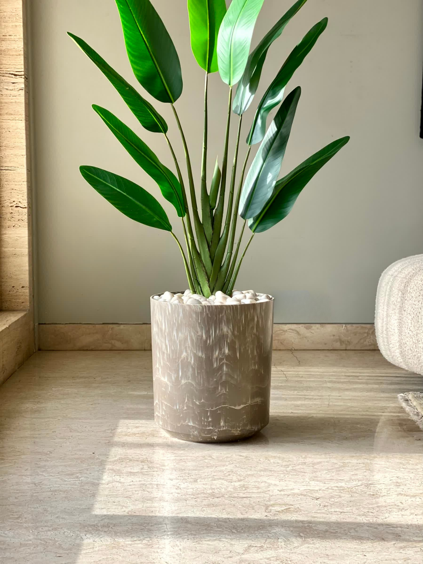 Amara Beige Planter - Medium