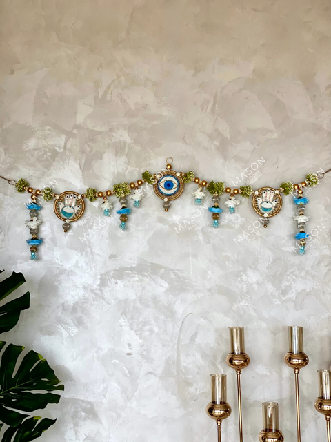 Festive Hamsa and Evil Eye Toran