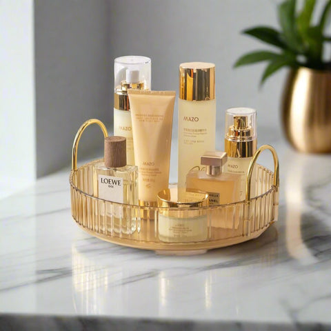 Rotating Makeup Organiser - Amber