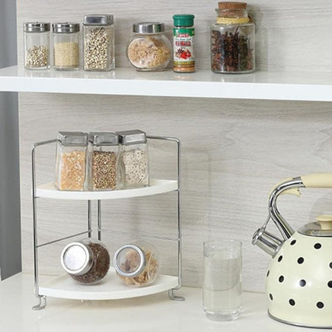 Two Tier Corner Kitchen Organizer