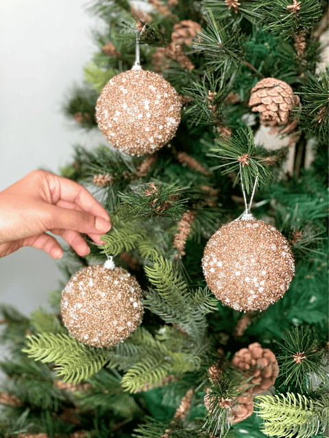 Christmas Celestial Ball Set - Rose Gold (Set of 3)