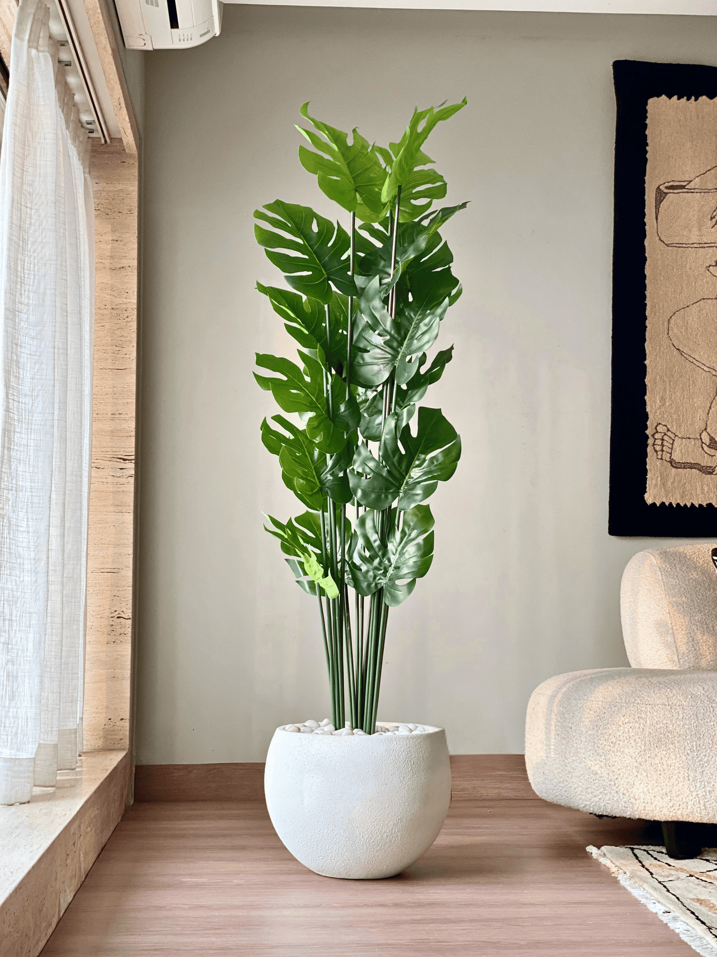 Artificial Lush Monstera Plant - 6 Feet