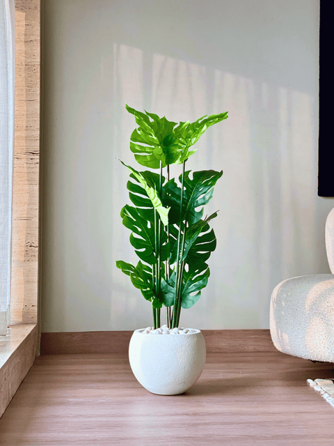 Artificial Lush Monstera Plant - 4 Feet