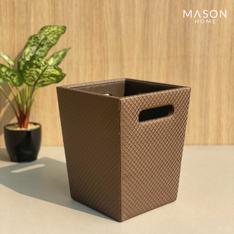 Braided Dustbin Brown