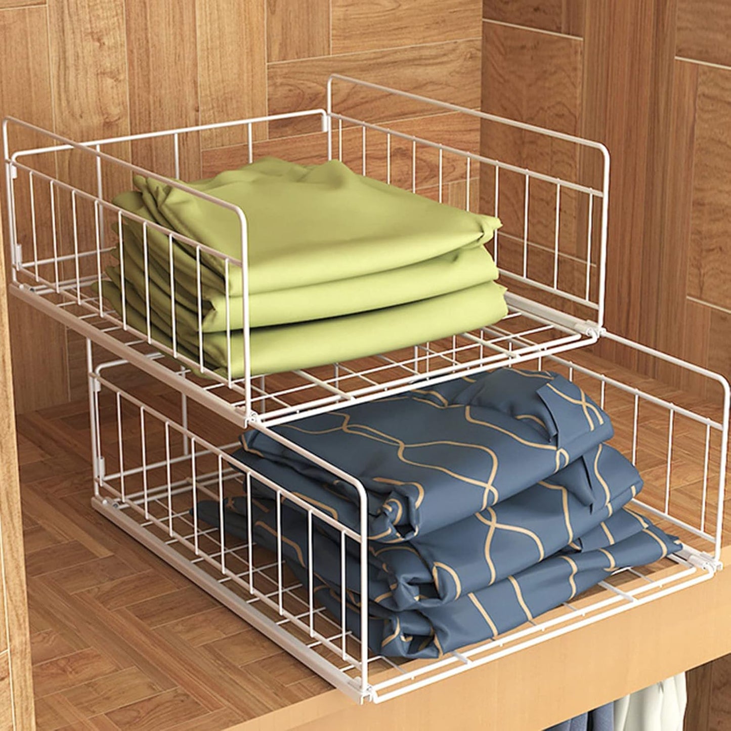Wardrobe Stackable Rack  (2 -Tier)