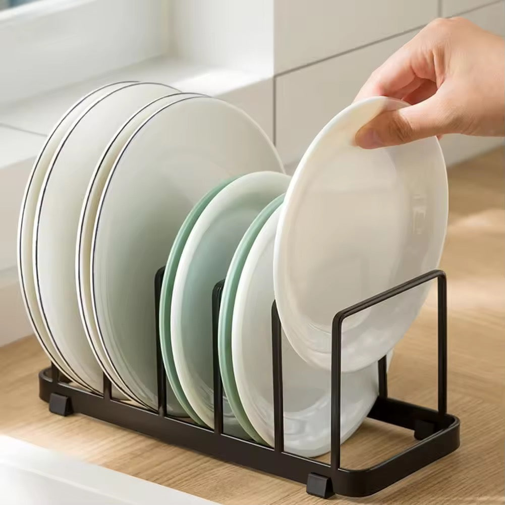 Multi-Layer Plate Rack - Black