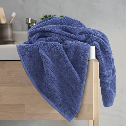 Blue - Zero Twist Hand Towel - (Set Of 2)