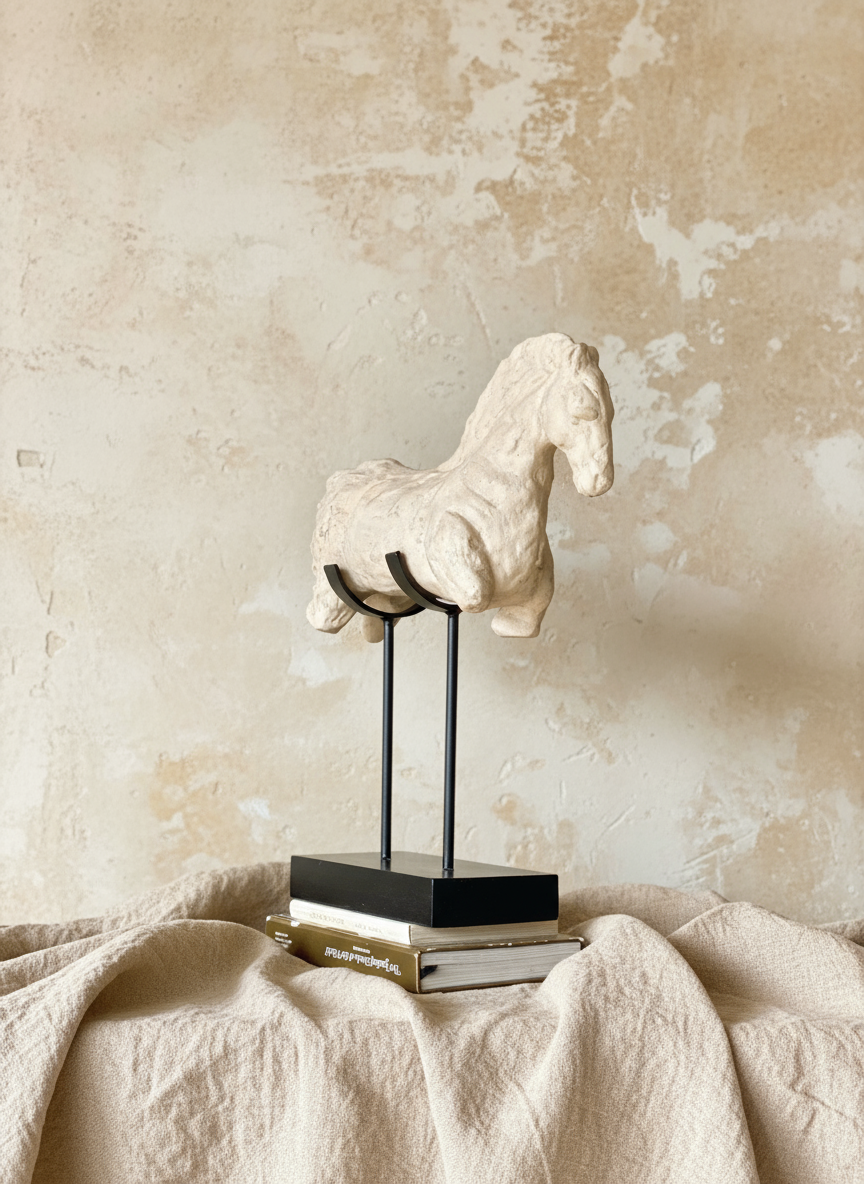 Terracotta Phantom  Horse Sculpture