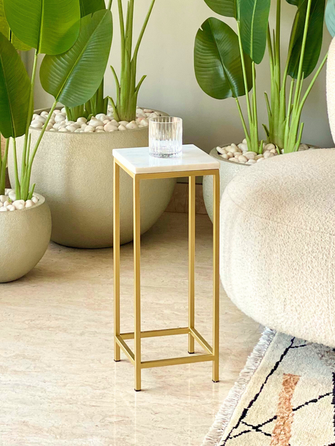 Rhodes Marble Drink Table