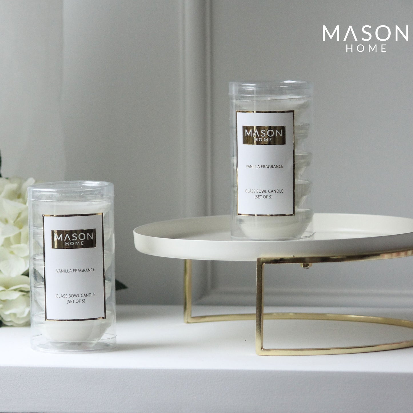 Vanilla Scented Bowl Candle - Set Of 5