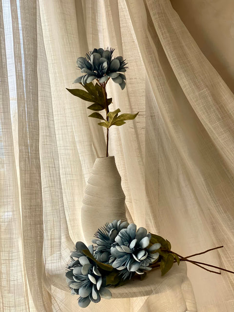 Artificial Peruvian Lily Stem - Blue (One Stem)