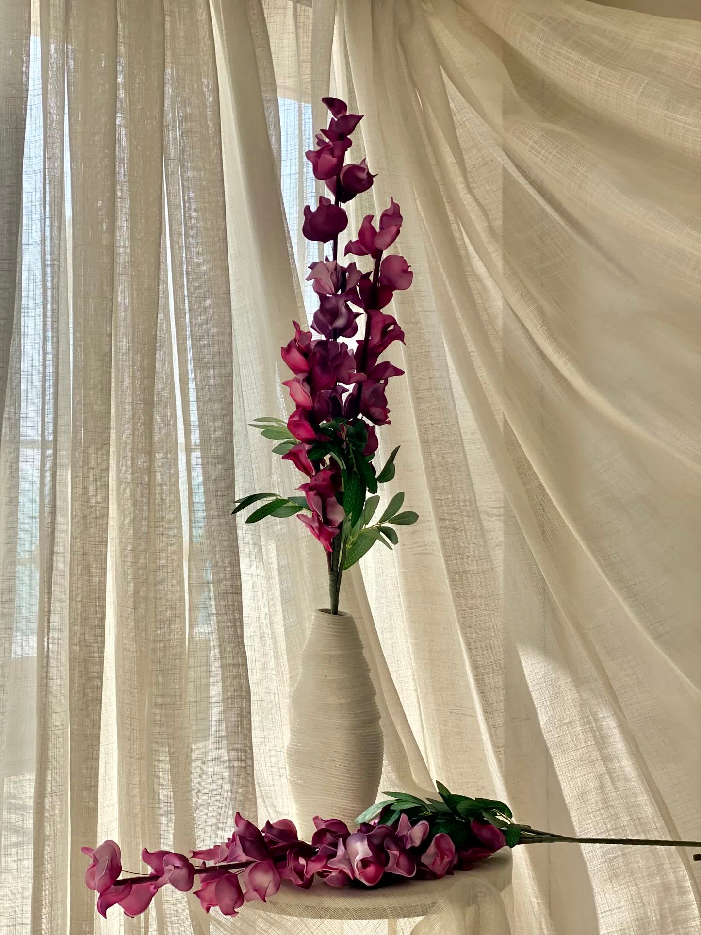 Artificial Dragon Flower Stem - Fuchsia Ombre (One Stem)