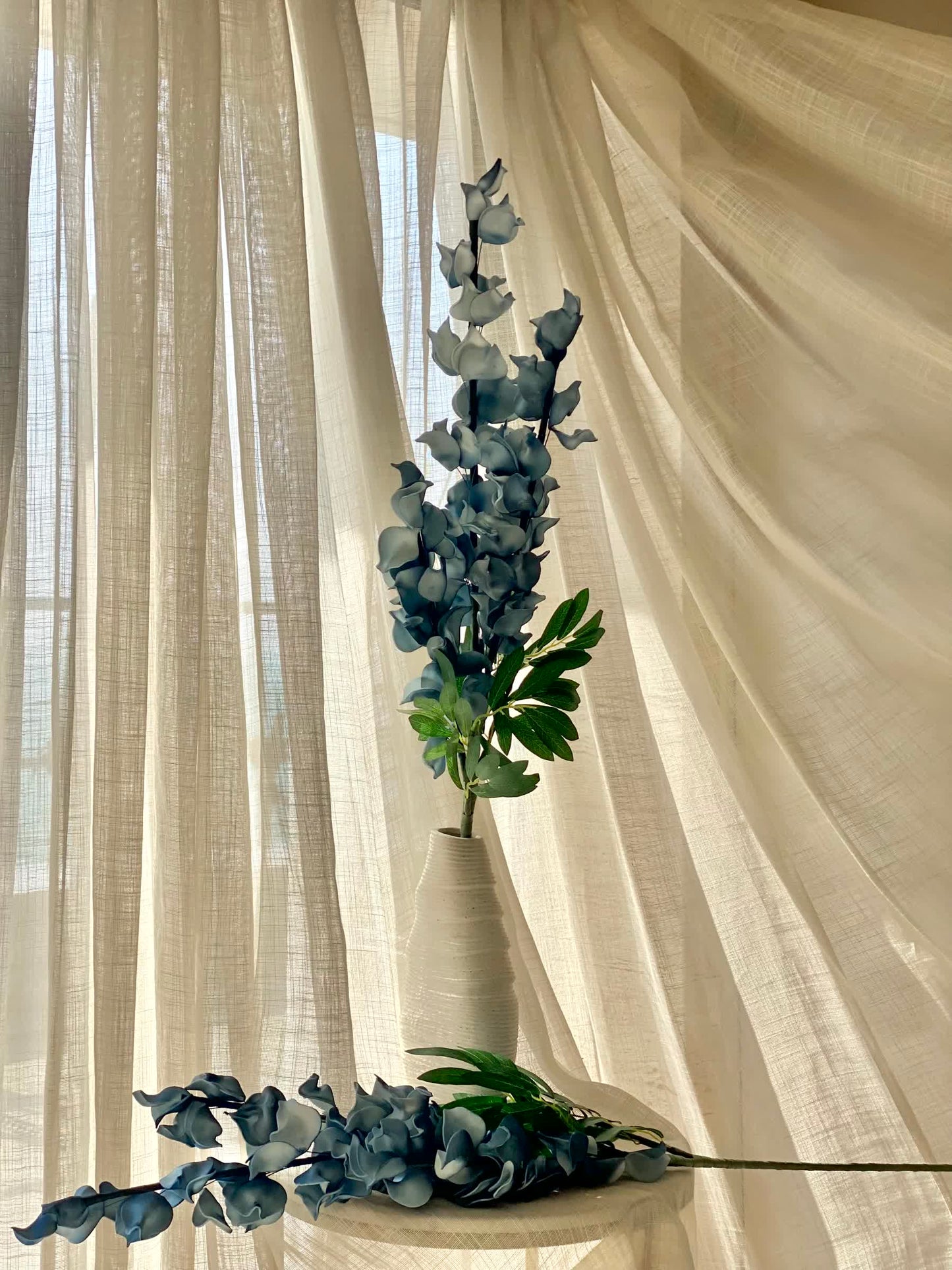 Artificial Dragon Flower Stem - Blue Ombre (One Stem)