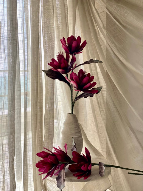Artificial Corolla Flower Stem - Magenta Ombre (One Stem)