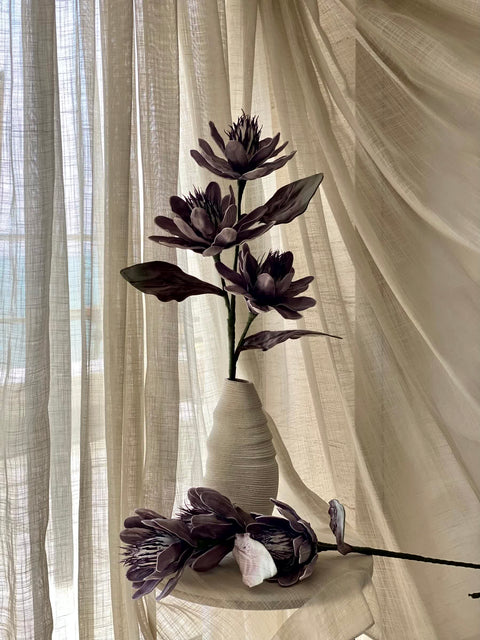 Artificial Corolla Flower Stem - Lavender Ombre (One Stem)