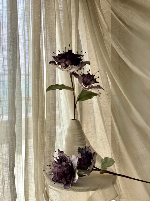 Artificial Rose Bay Flower Stem - Lavender Ombre (One Stem)