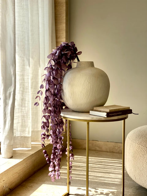 Artificial Eucalyptus  Flower Stem - Mauve Ombre (One Stem)