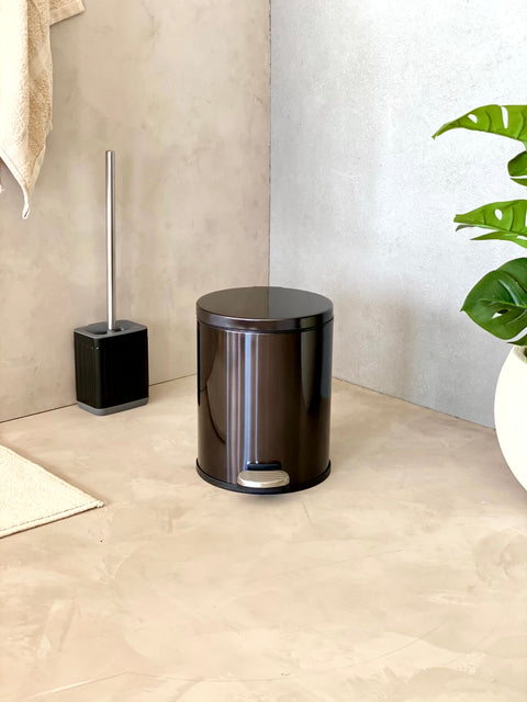 Helix Black Dustbin - 6L