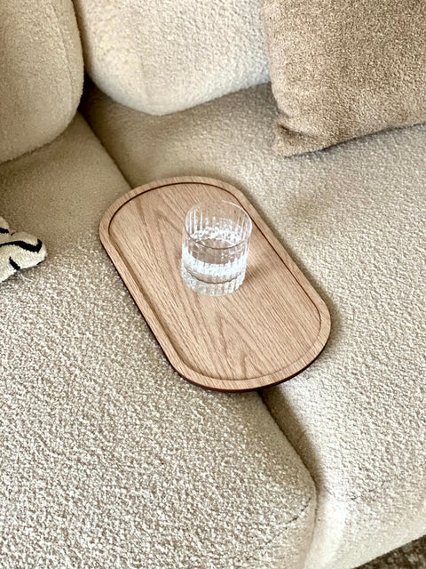 Elm Sofa Tray - Cream
