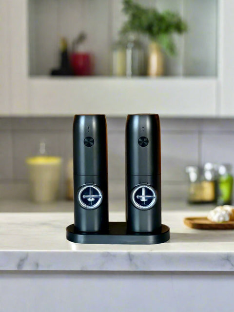 Electric Salt & Pepper Grinder Set