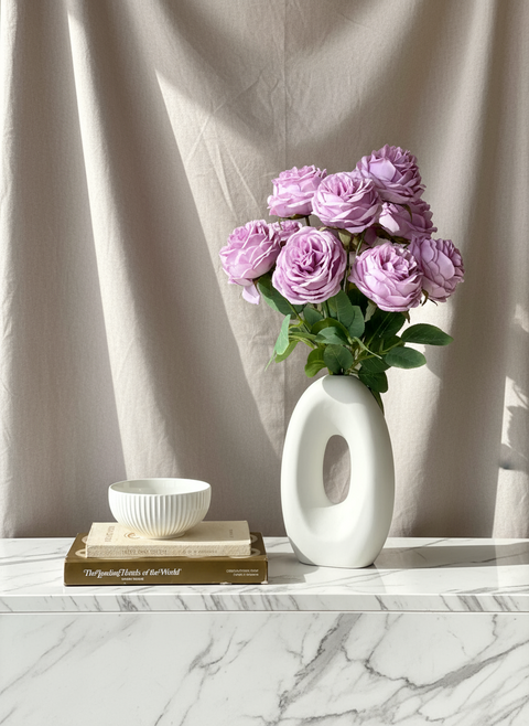 Artificial Breeze Rose Bunch - Lavender