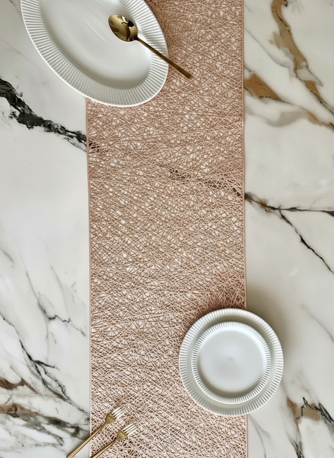 Metallic Table Runner (Rose Gold)