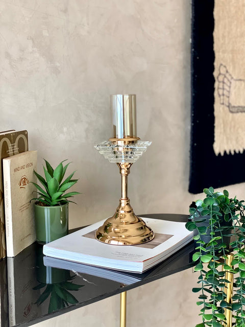 Saga Facet Candle Holder - Medium