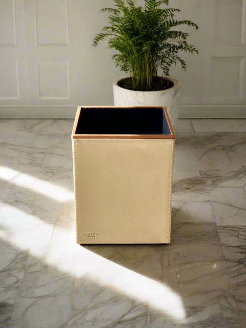 Naples Taupe Square Dustbin