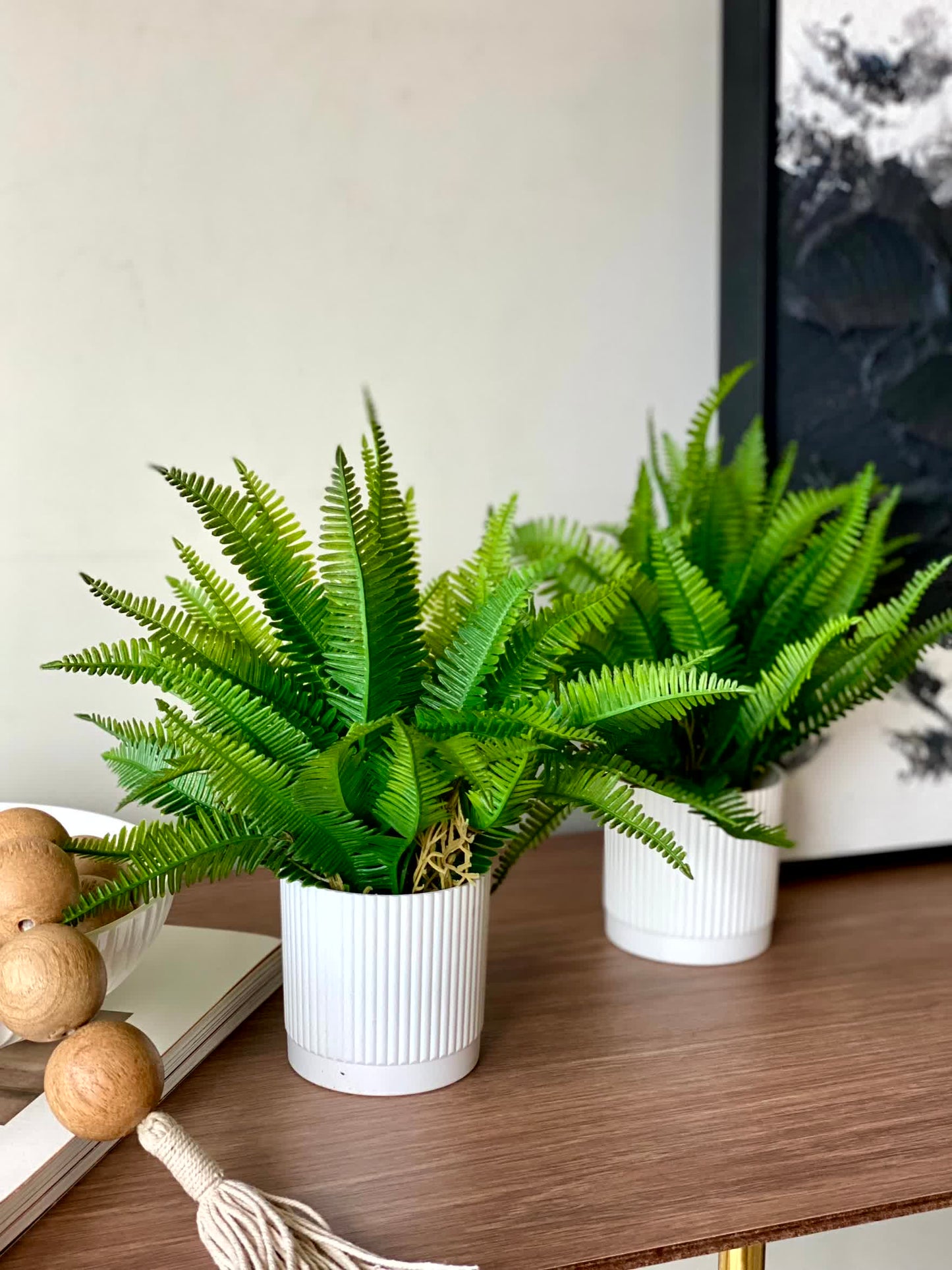 Artificial Lush Fern Plant - Small (Set of 2)