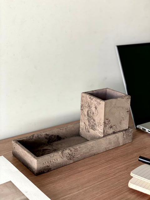 Indo Mocha Pen And Tray Set