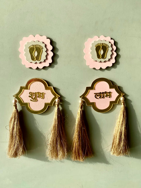 Shubh Labh Latkan & Pagla - Pink (Set of 4)