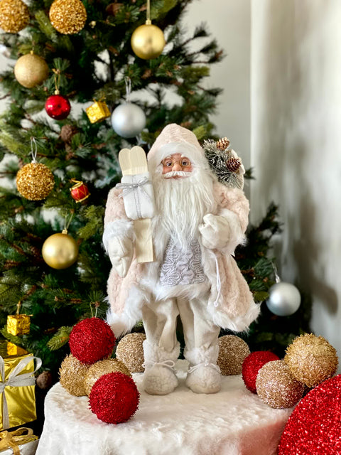 Christmas Jolly Santa Claus - 1.5 Feet (White)