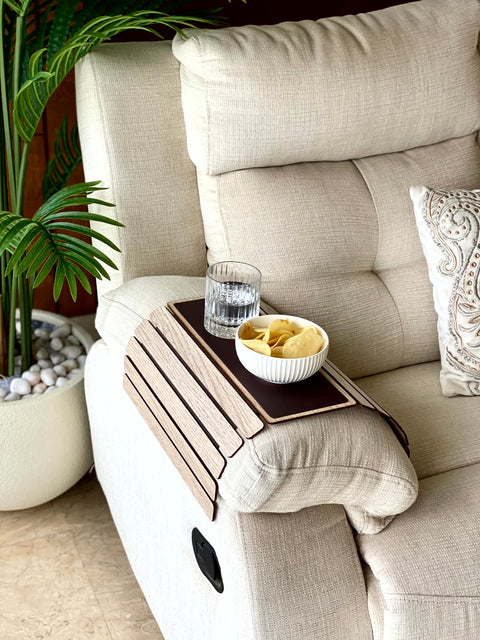 Elm Sofa Armrest Tray - Cream