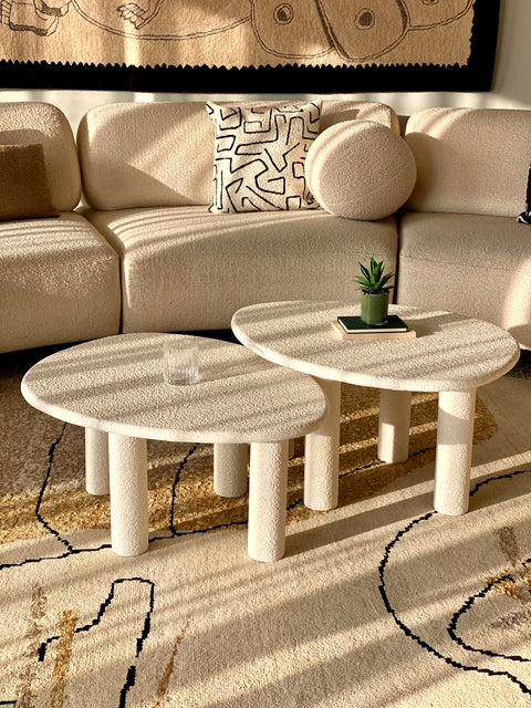 Odessa Nesting Tables - Ivory (Set of 2)