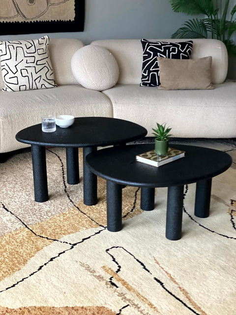 Odessa Nesting Tables - Black (Set of 2)
